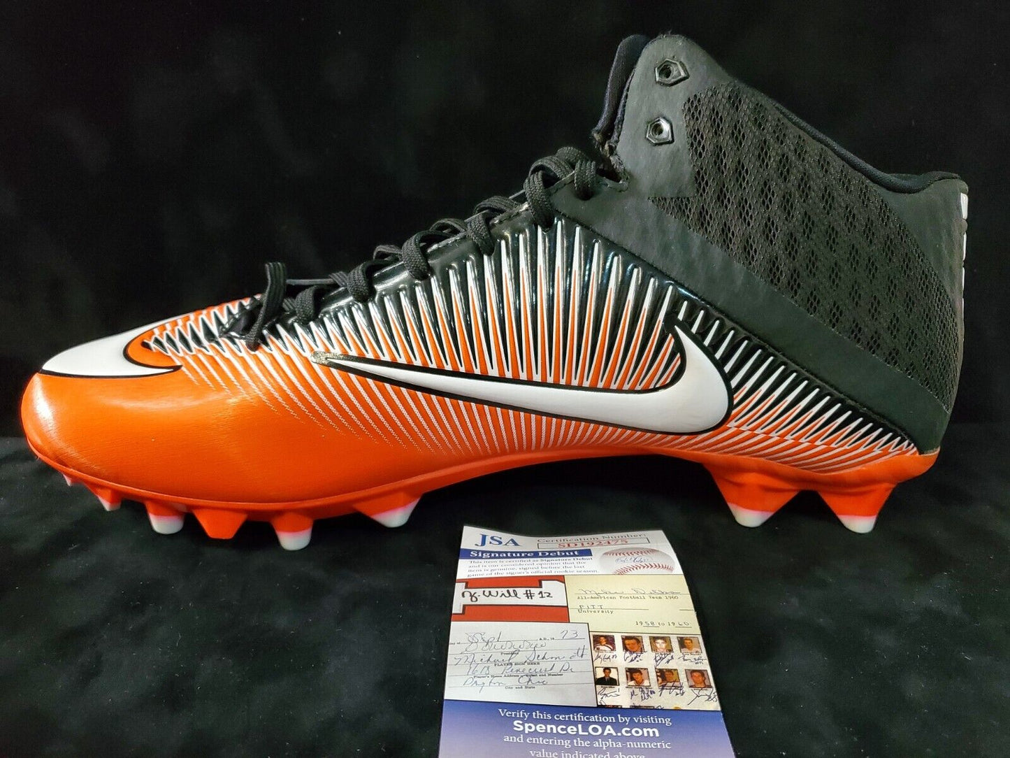 MVP Authentics Greg Newsome Ii Autographed Signed Cleat Jsa Coa 117 sports jersey framing , jersey framing