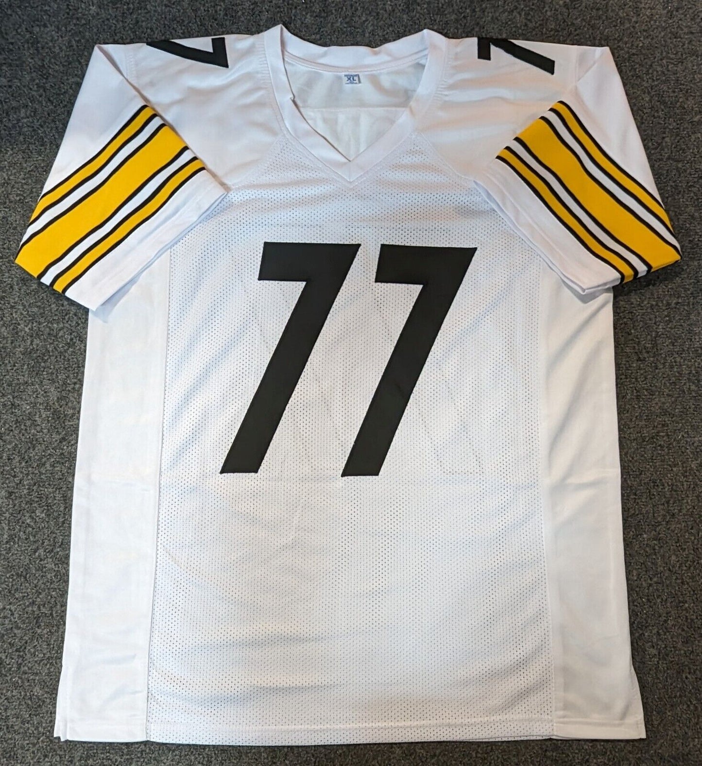 MVP Authentics Pittsburgh Steelers Broderick Jones Autographed Signed Jersey Jsa Coa 90 sports jersey framing , jersey framing