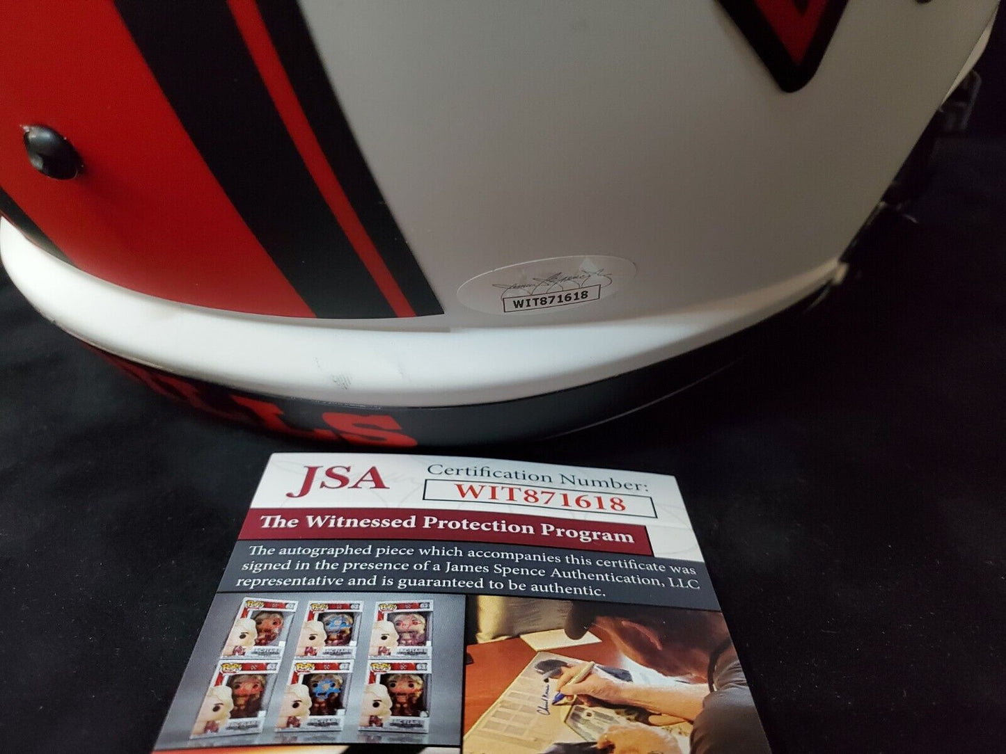 MVP Authentics Buffalo Bills Gregory Rousseau Signed Full Size Lunar Replica Helmet Jsa Coa 315 sports jersey framing , jersey framing