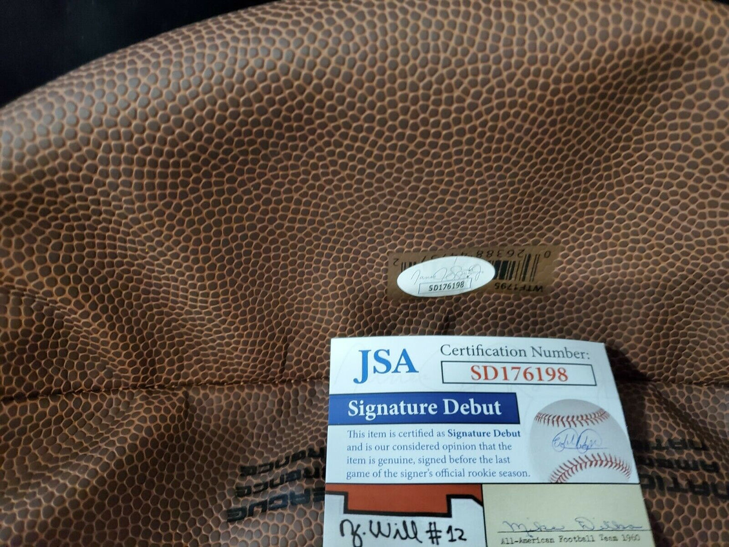 MVP Authentics Tyson Campbell Autographed Signed Football Jsa Coa 108 sports jersey framing , jersey framing