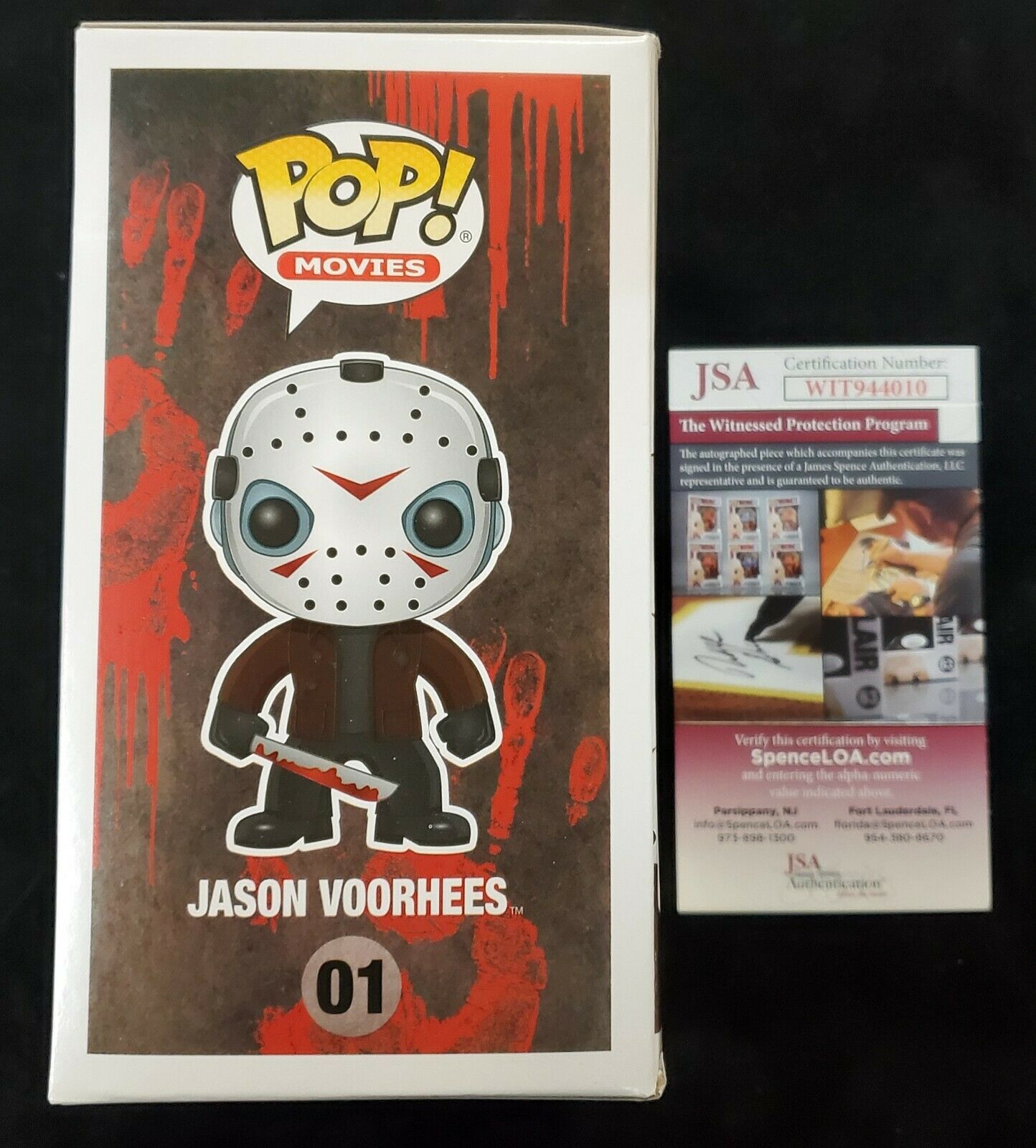 Funko Ari Lehman Signed Insc Friday The 13Th Jason Voorhees Funko Pop Jsa Coa 112.50 sports jersey framing , jersey framing