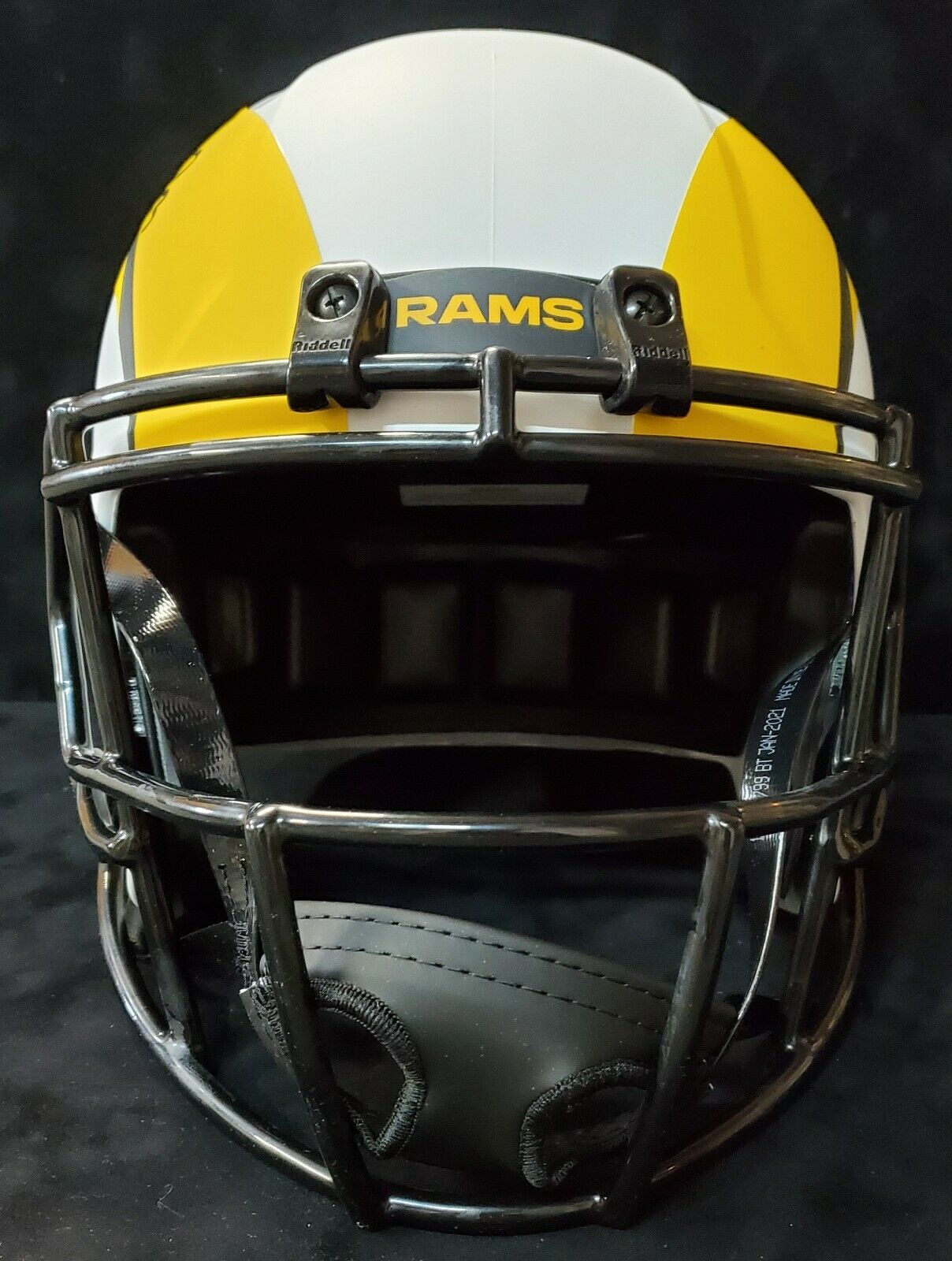 MVP Authentics Los Angeles Rams Cam Akers Signed Full Size Replica Lunar Helmet Beckett Holo 359.10 sports jersey framing , jersey framing