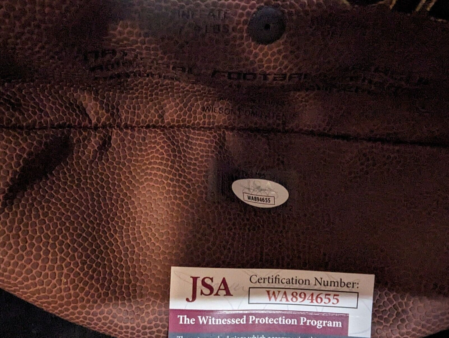 MVP Authentics Denver Broncos Terrell Davis Signed Inscribed Nfl Football Jsa Coa 157.50 sports jersey framing , jersey framing