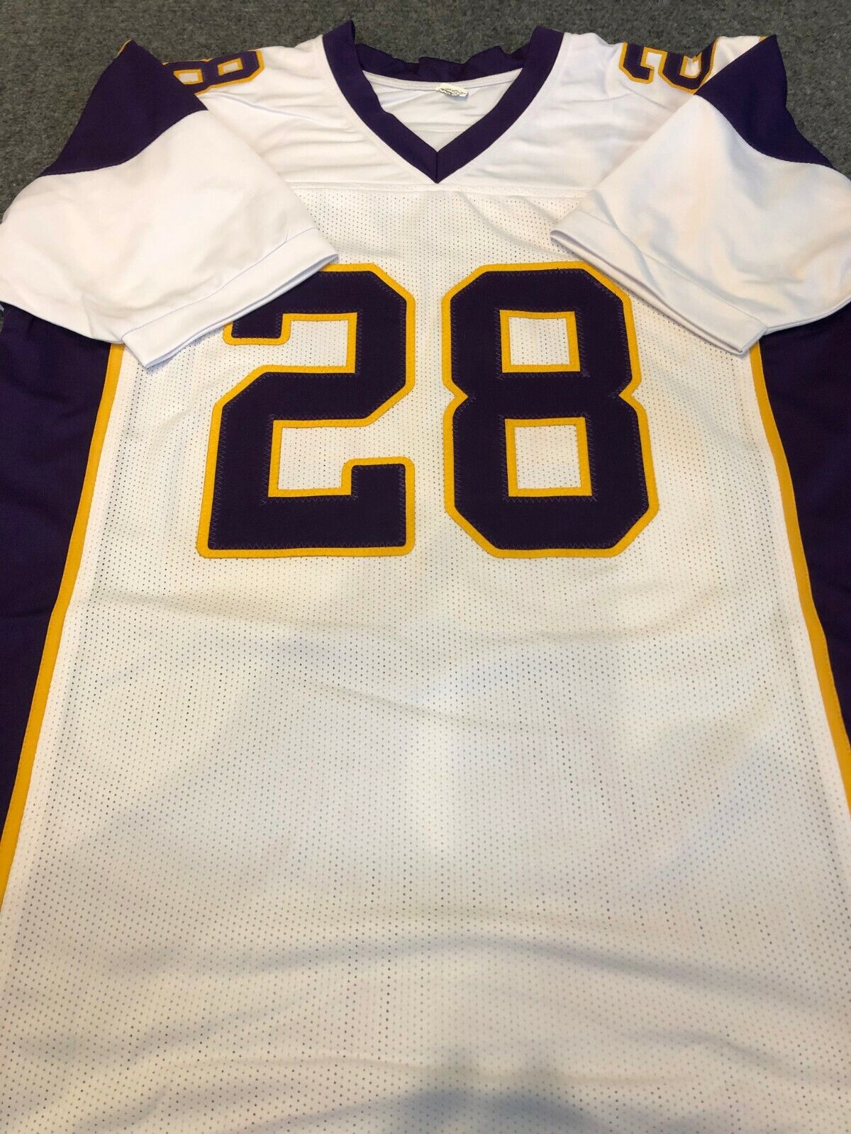 MVP Authentics Minnesota Vikings Adrian Peterson Autographed Signed Jersey Beckett Coa 269.10 sports jersey framing , jersey framing