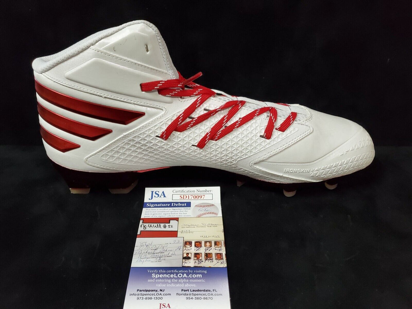 MVP Authentics Usc Trojans Alijah Vera-Tucker Autographed Signed Cleat Jsa Coa 135 sports jersey framing , jersey framing