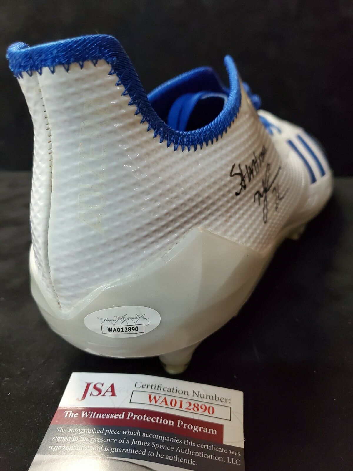 MVP Authentics Indianapolis Colts Nyheim Hines Autographed Signed Inscribed Cleat Jsa Coa 117 sports jersey framing , jersey framing