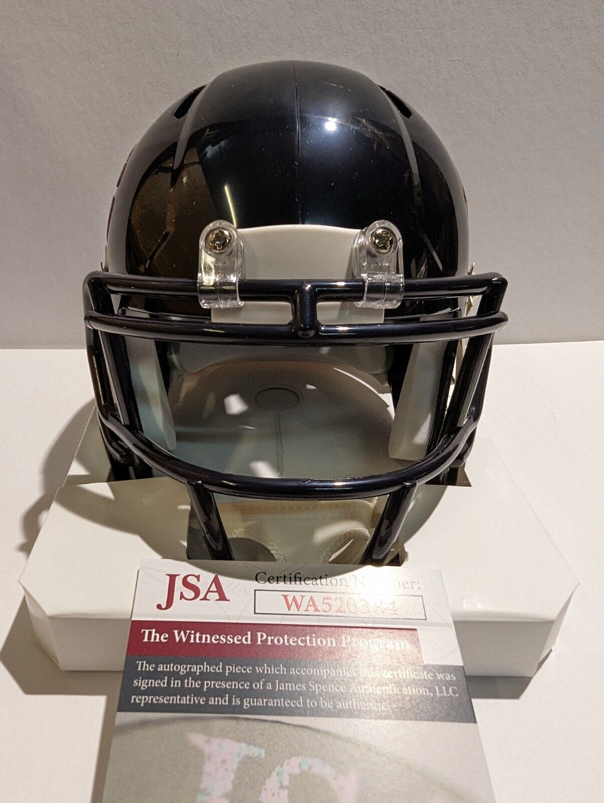 MVP Authentics Mike Singletary Signed Chicago Bears Speed Mini Helmet Jsa Coa 108 sports jersey framing , jersey framing