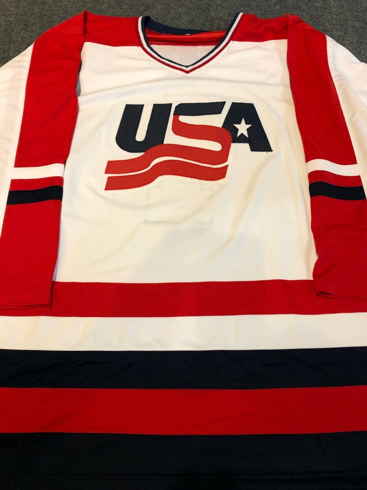 MVP Authentics Mike Richter Autographed Signed Usa Hockey Jersey Jsa Coa 134.10 sports jersey framing , jersey framing