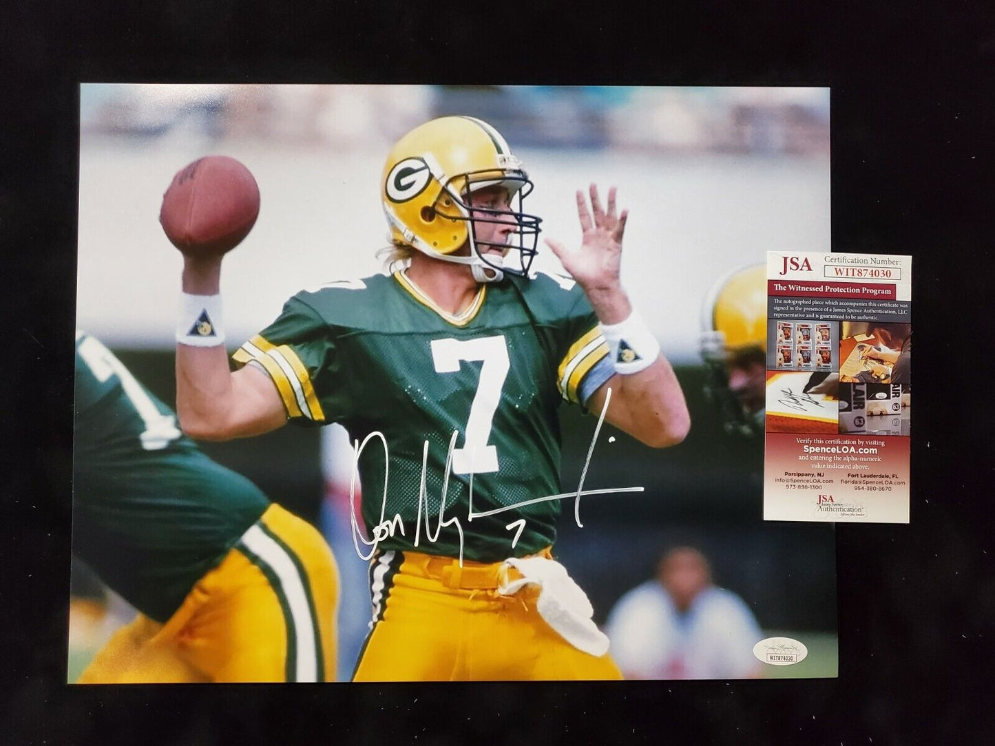 MVP Authentics Green Bay Packers Don Majkowski Autographed 11X14 Photo Jsa Coa 71.10 sports jersey framing , jersey framing