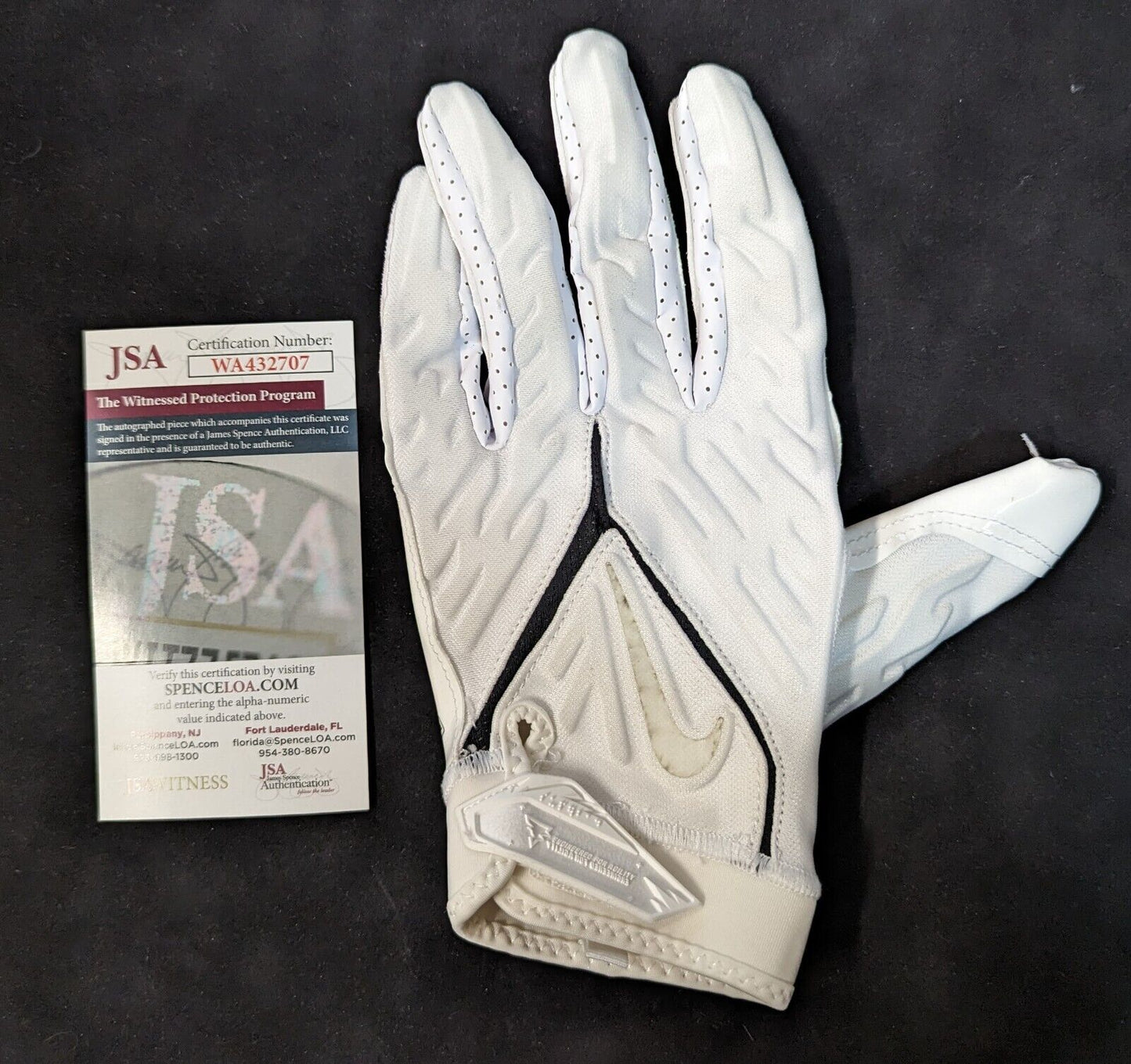 MVP Authentics Miami Dolphins Patrick Surtain Sr Autographed Signed Glove Jsa Coa 90 sports jersey framing , jersey framing