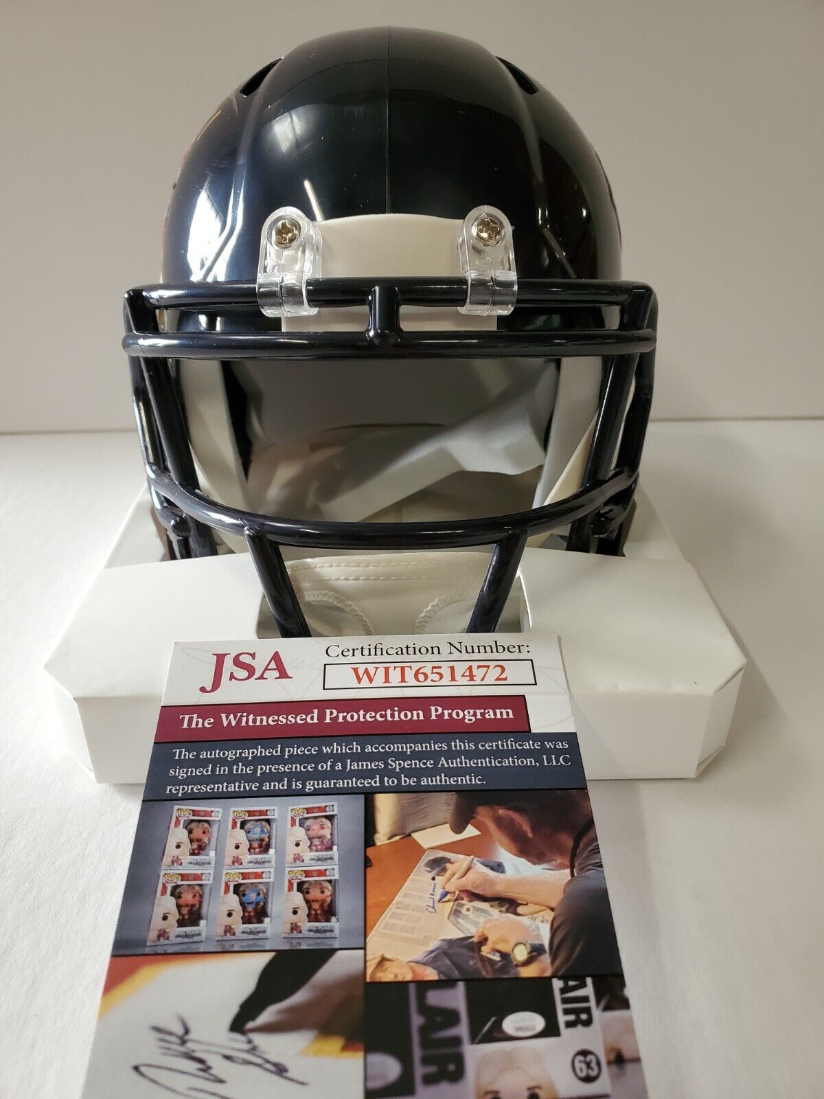 MVP Authentics Chicago Bears Bobby Engram Signed Speed Mini Helmet Jsa Coa 80.10 sports jersey framing , jersey framing