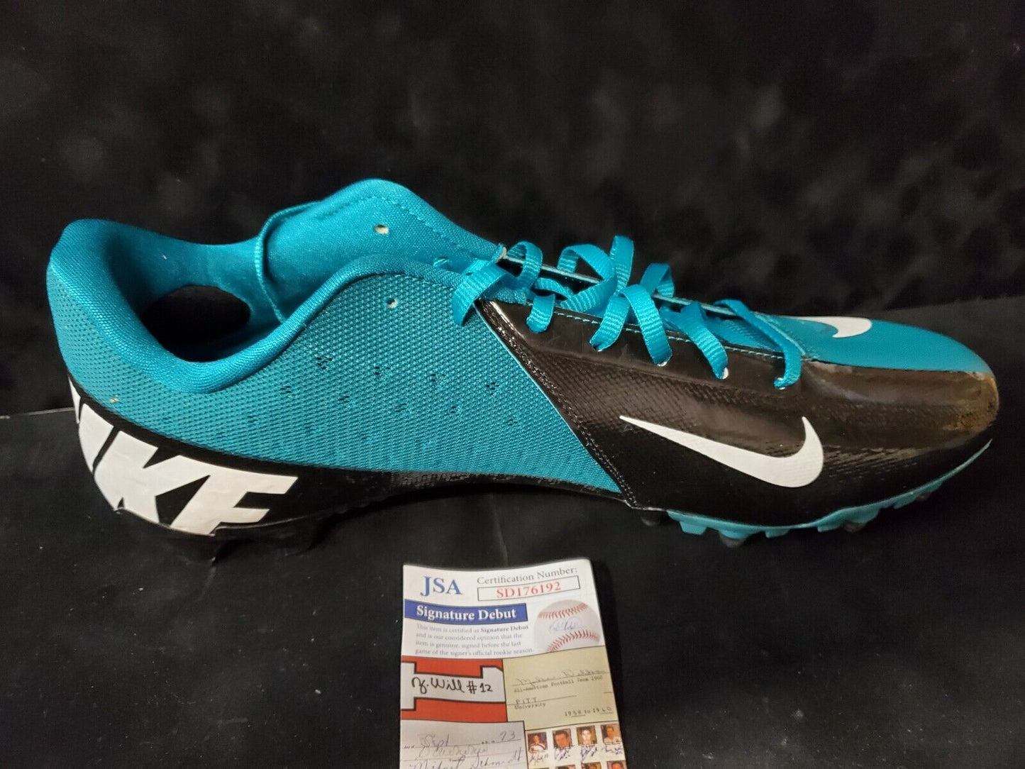 MVP Authentics Tyson Campbell Autographed Signed Cleat Jsa Coa 121.50 sports jersey framing , jersey framing