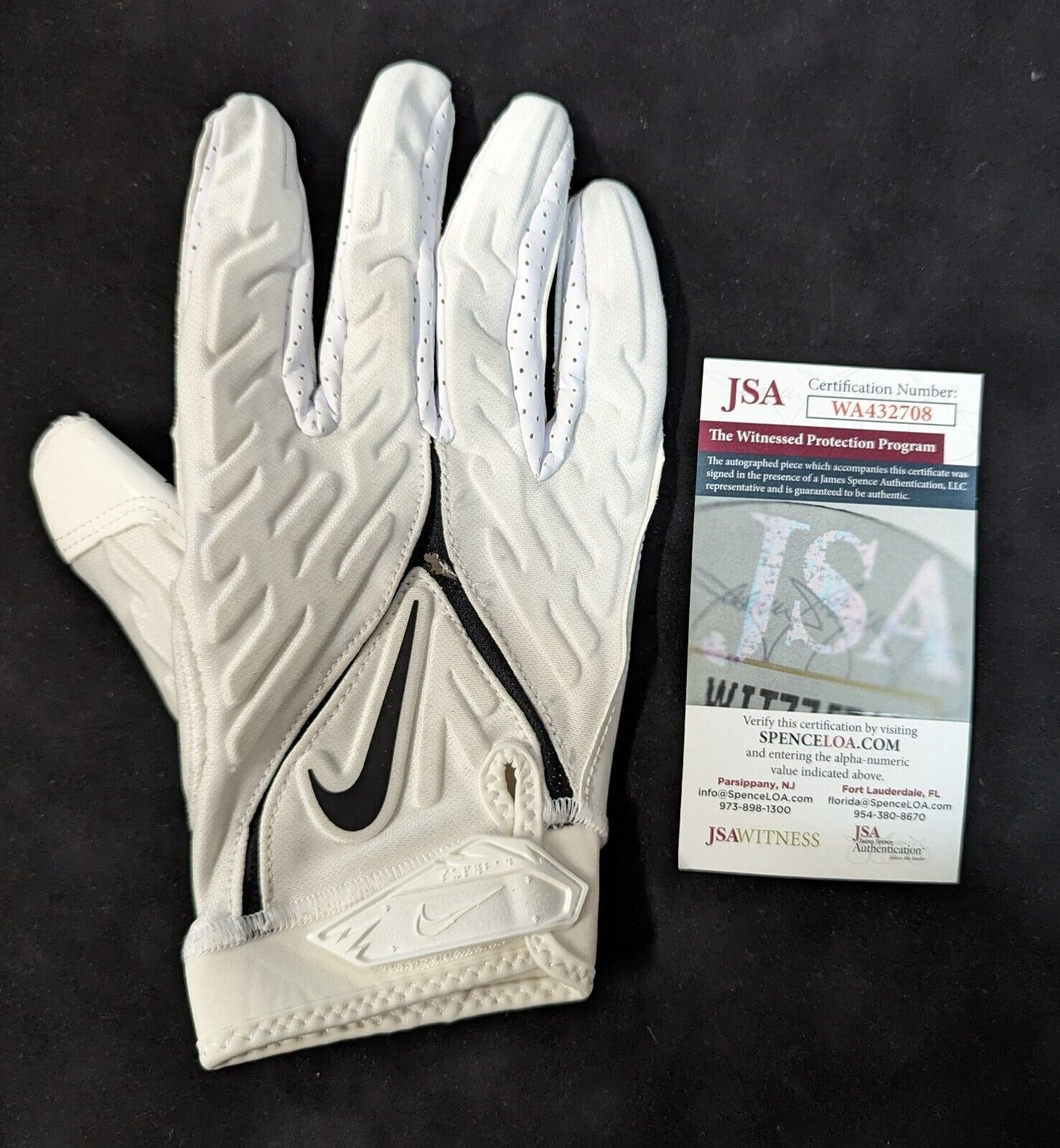 MVP Authentics Miami Dolphins Patrick Surtain Sr Autographed Signed Glove Jsa Coa 90 sports jersey framing , jersey framing