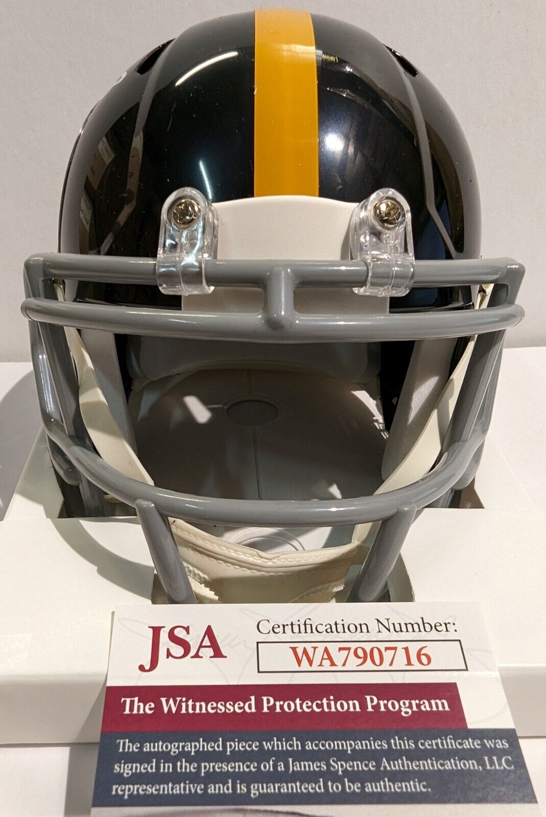 MVP Authentics Pittsburgh Steelers Jack Ham Signed Inscribed "Hof 88" Speed Mini Helmet Jsa Coa 90 sports jersey framing , jersey framing