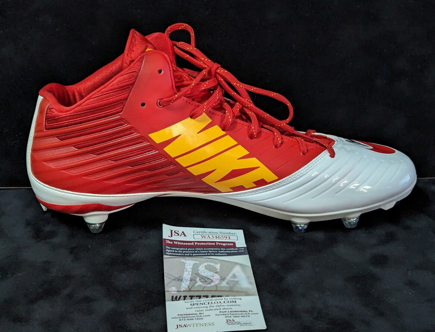 MVP Authentics Kansas City Chiefs L'jarius Sneed Autographed Signed Cleat Jsa Coa 225 sports jersey framing , jersey framing