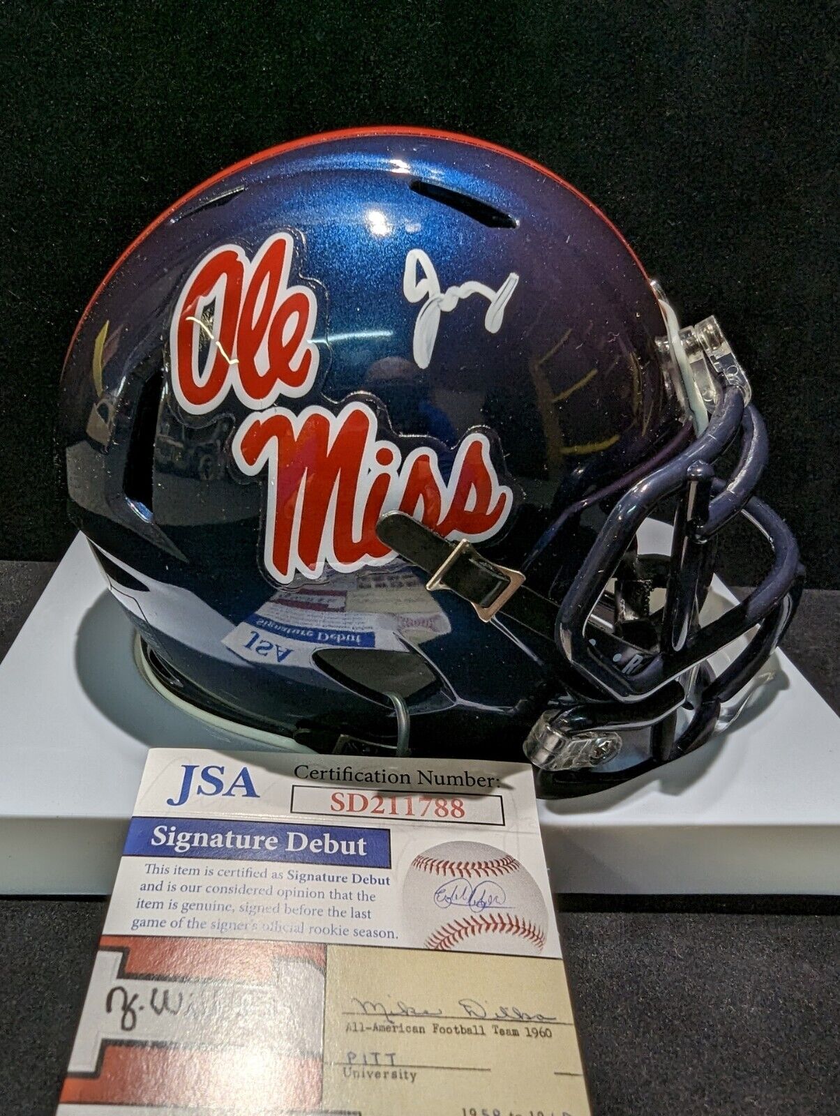 children's ole miss football helmet Jersey Framing
