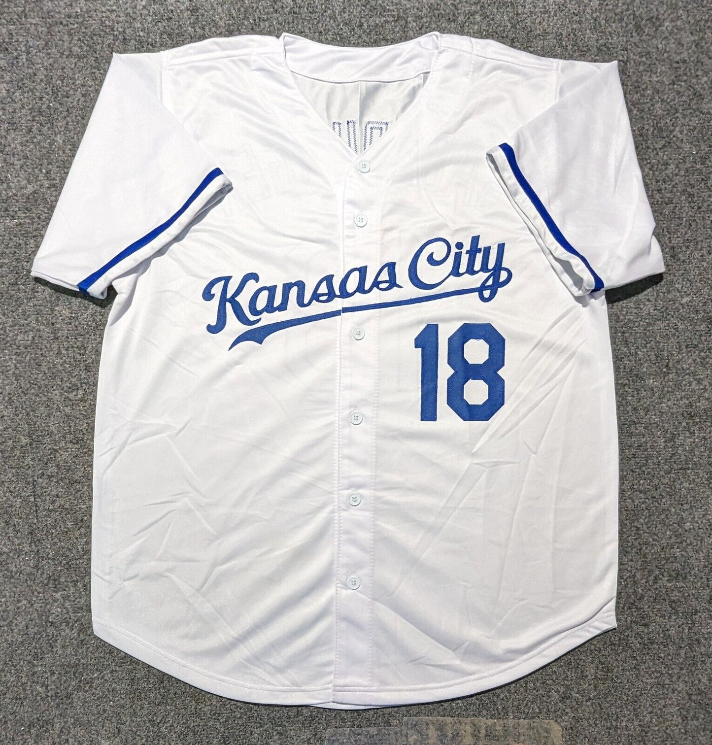 MVP Authentics Kansas City Royals Bret Saberhagen Autographed Signed Custom Jersey Jsa Coa 90 sports jersey framing , jersey framing