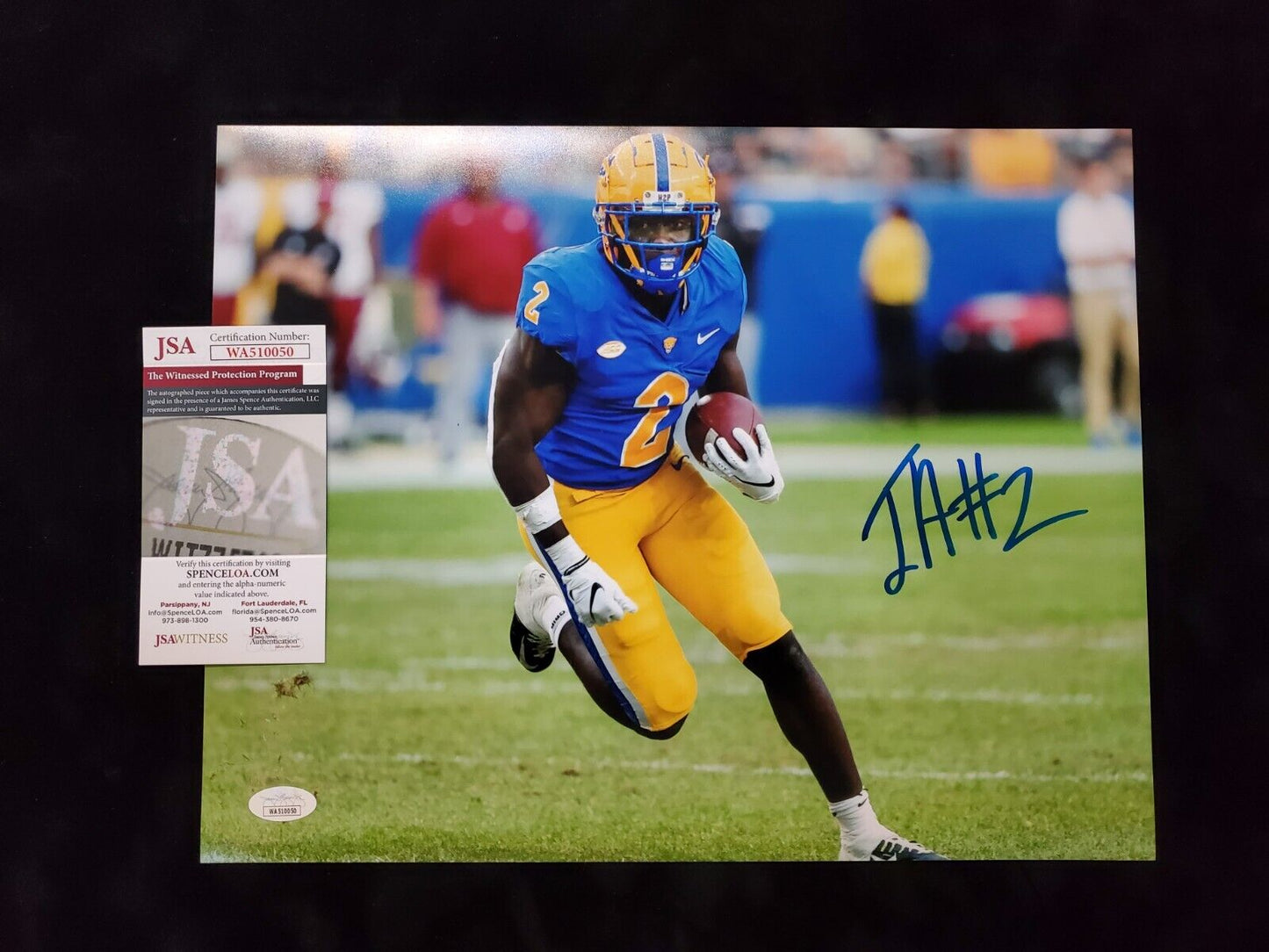 MVP Authentics Pitt Panthers Israel "Izzy" Abanikanda Signed 11X14 Photo Jsa Coa 45 sports jersey framing , jersey framing