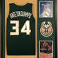 MVP Authentics - Framing Custom Framing - 2 photo vertical for Basketball jersey 185 sports jersey framing , jersey framing