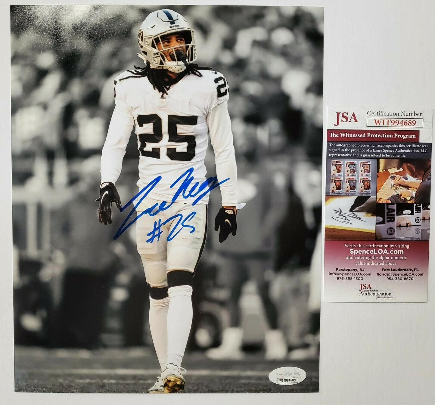 MVP Authentics Las Vegas Raiders Trevon Moehrig Autographed 8X10 Photo Jsa Coa 54 sports jersey framing , jersey framing