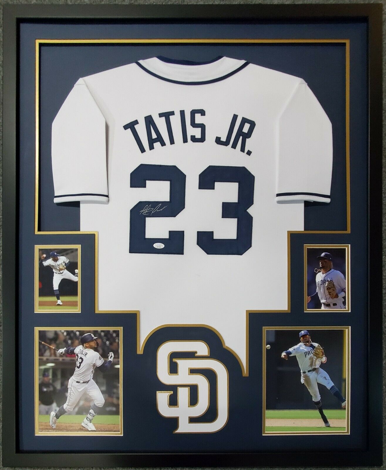 Framed Fernando Tatis Jr Autographed Signed San Diego Padres Jersey Jsa Coa