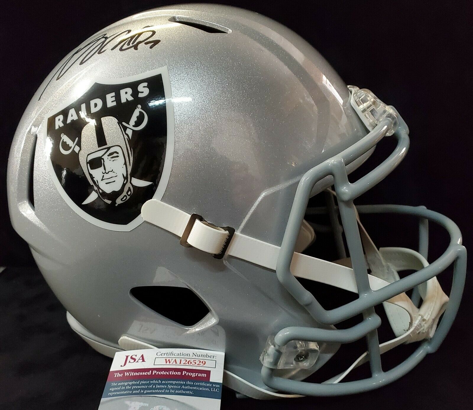 Davante Adams Signed Las Vegas Raiders Full Size Speed Replica Flash Helmet BAS Davante Adams Signed Las Vegas Raiders Full Size Speed Replica Flash Helmet BAS