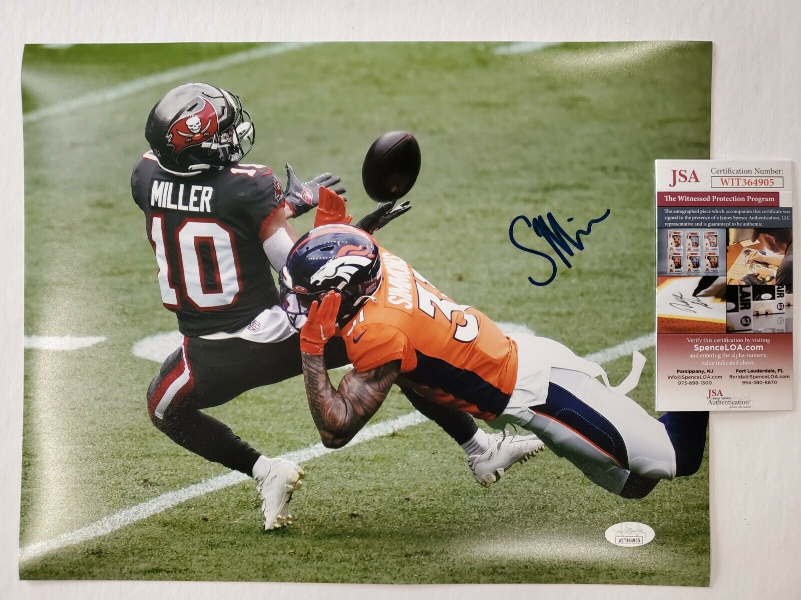 Tampa Bay Buccaneers Scotty Miller Autographed Signed 11X14 Photo Jsa Coa