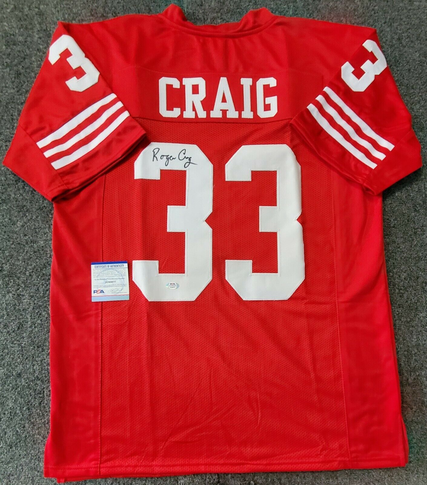 roger craig 49ers jersey
