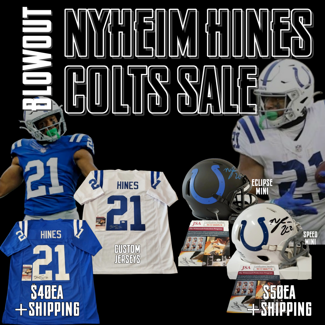 Nyheim Hines: Farewell Colts – Grab a Piece of Indy History on Sale!