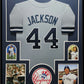 Framed N.Y. Yankees Reggie Jackson Autographed Signed Jersey Jsa Coa
