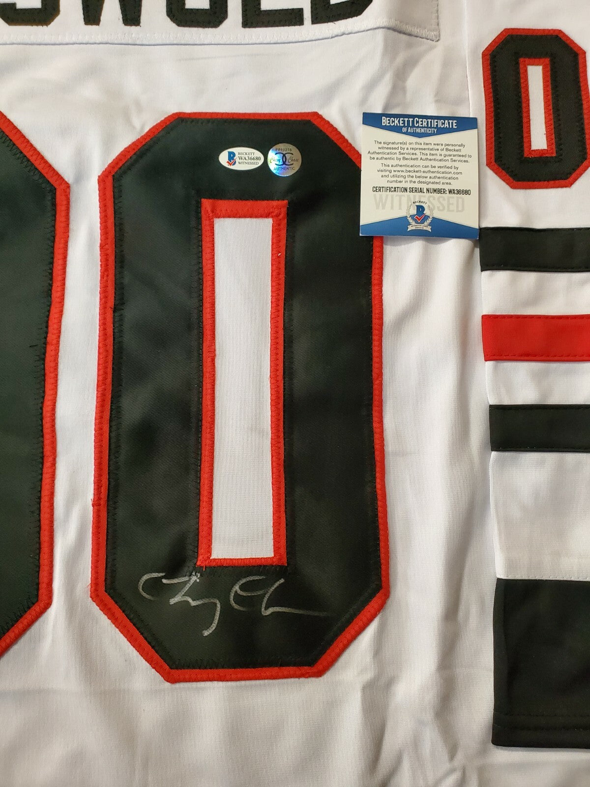 Chevy Chase Clark Griswold Christmas Vacation Signed Jersey Beckett Coa