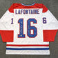 Pat Lafontaine Autographed Signed Inscribed "Hof 2003" Usa Hockey Jersey Beckett