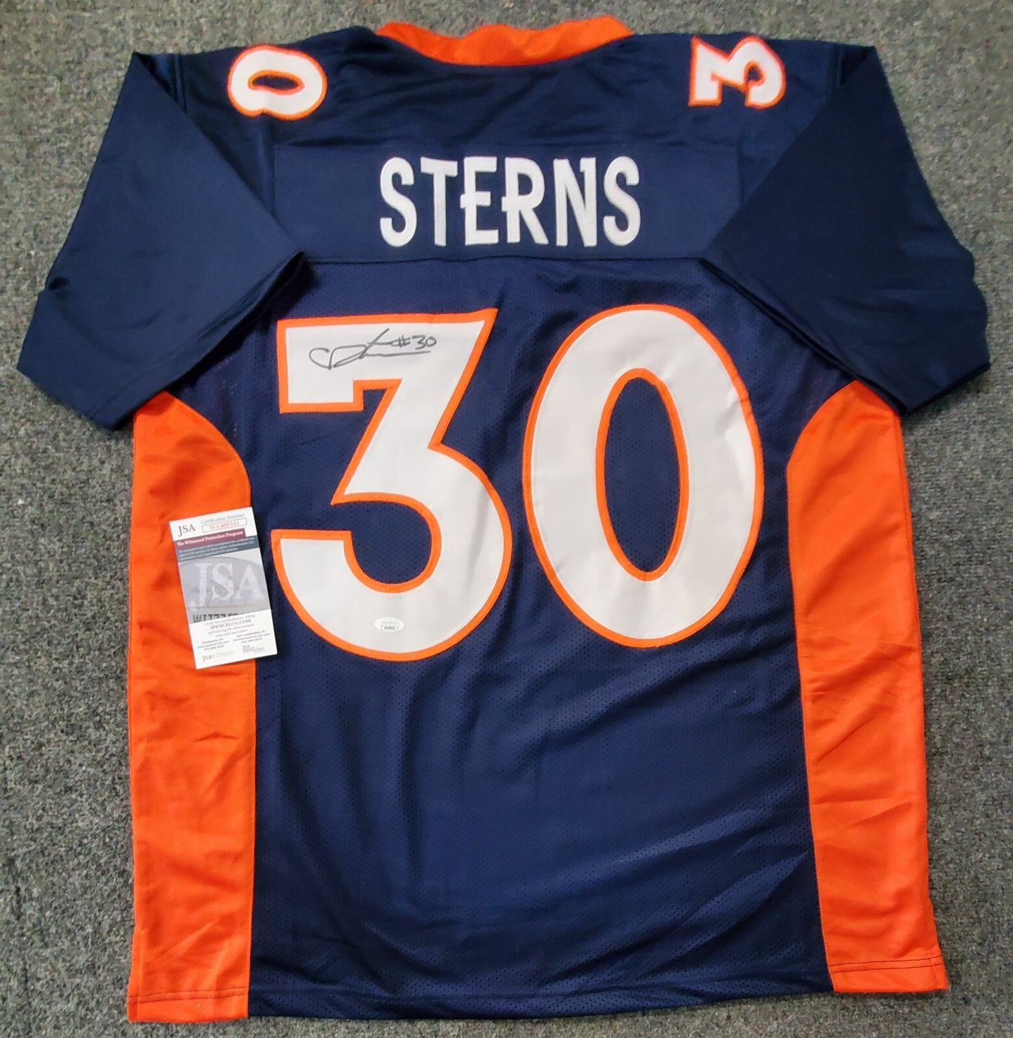 Denver Broncos Caden Sterns Autographed Signed Jersey Jsa  Coa