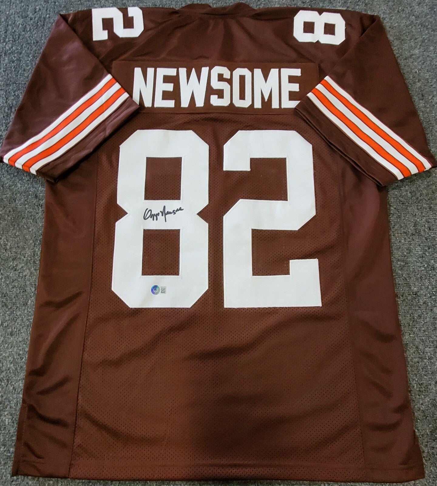 Cleveland Browns Ozzie Newsome Autographed Signed Jersey Beckett Holo