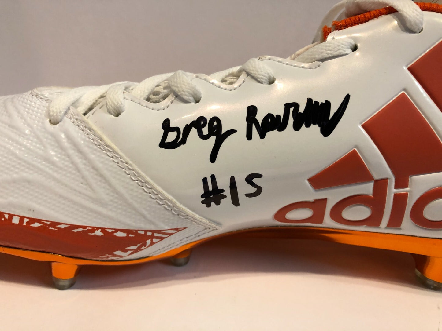 Miami Hurricanes Greg Rousseau Autographed Signed Adidas Cleat Jsa Coa