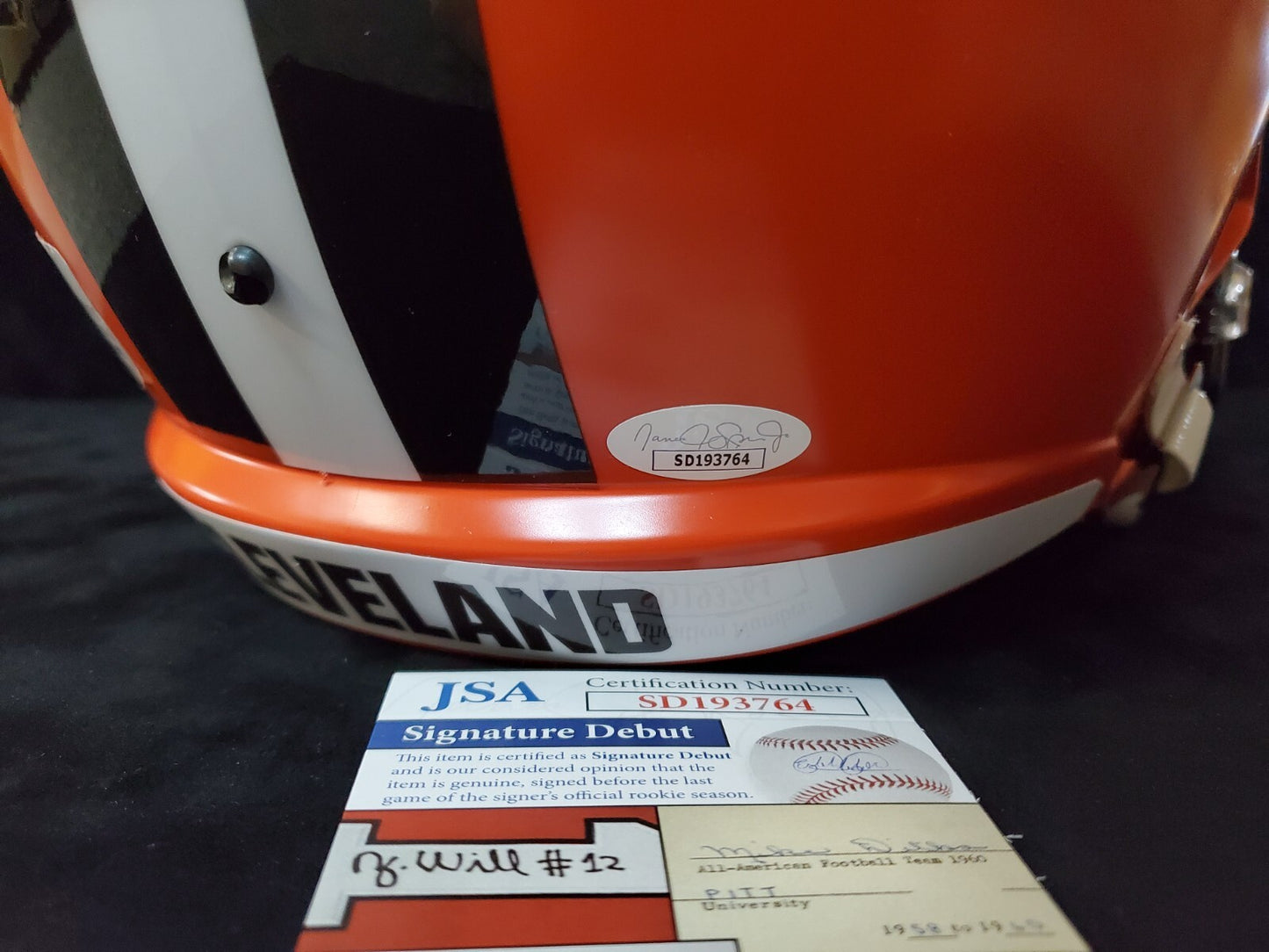 Cleveland Browns Greg Newsome Ii Signed Full Size Speed Replica Helmet Jsa Coa