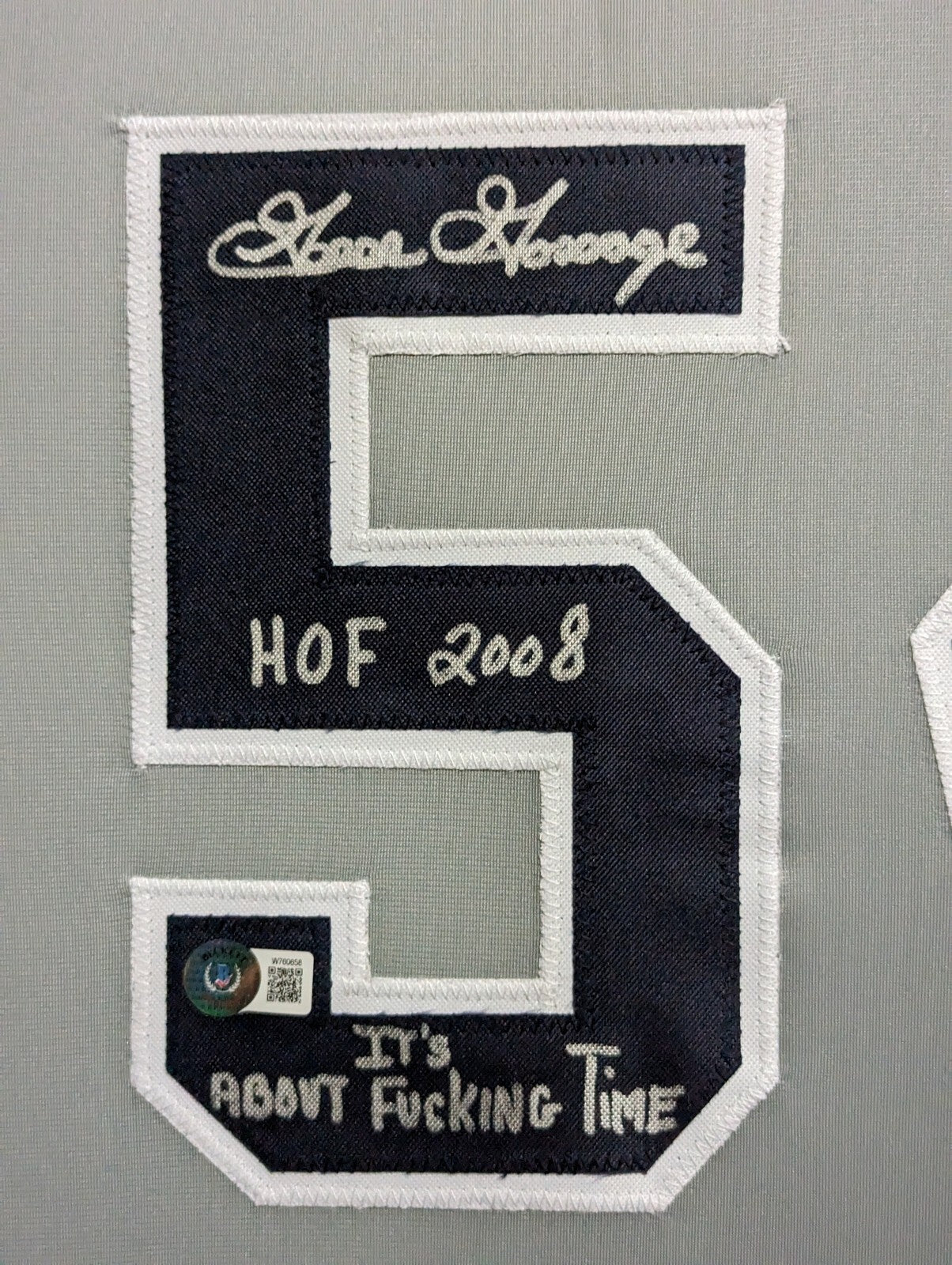 Framed N.Y. Yankees Goose Gossage Autographed Signed Insc Jersey Beckett Holo