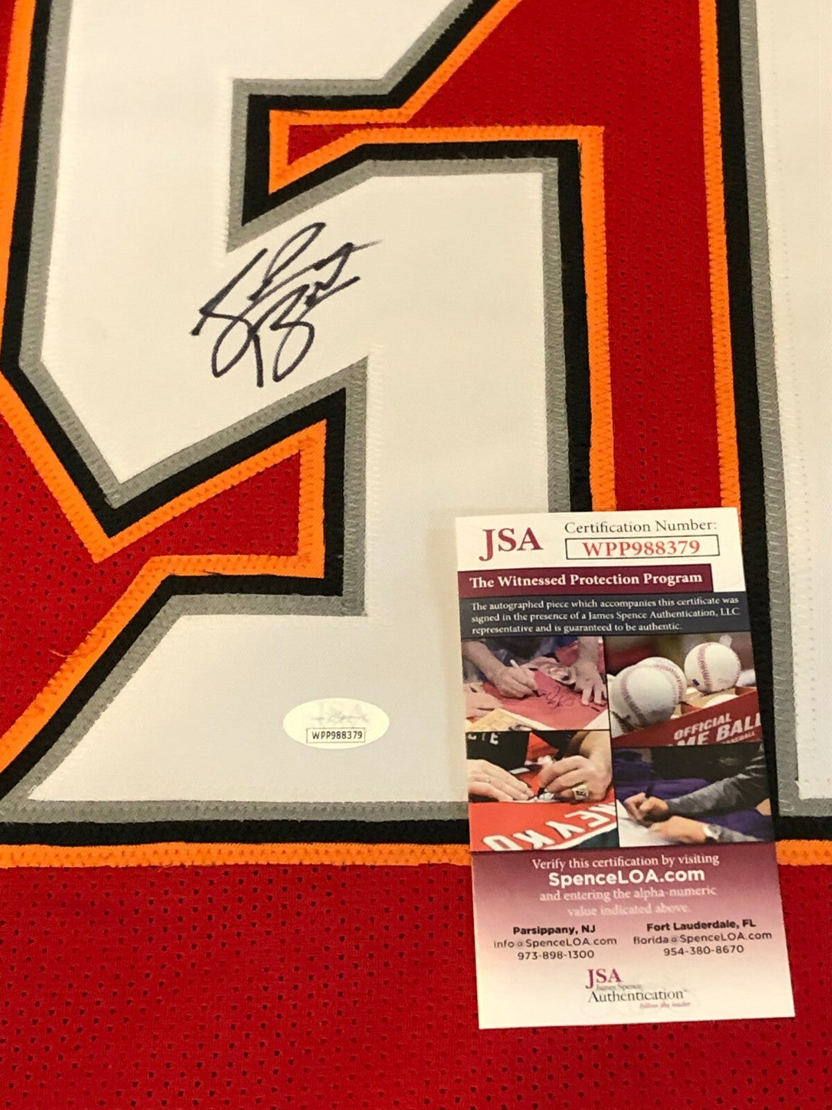 Tampa Bay Buccaneers Shaquil Barrett Autographed Signed Jersey Jsa  Coa