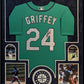 MVP Authentics Suede Framed Seattle Mariners Ken Griffey Jr Autographed Jersey Jsa Cert Letter 1575 sports jersey framing , jersey framing