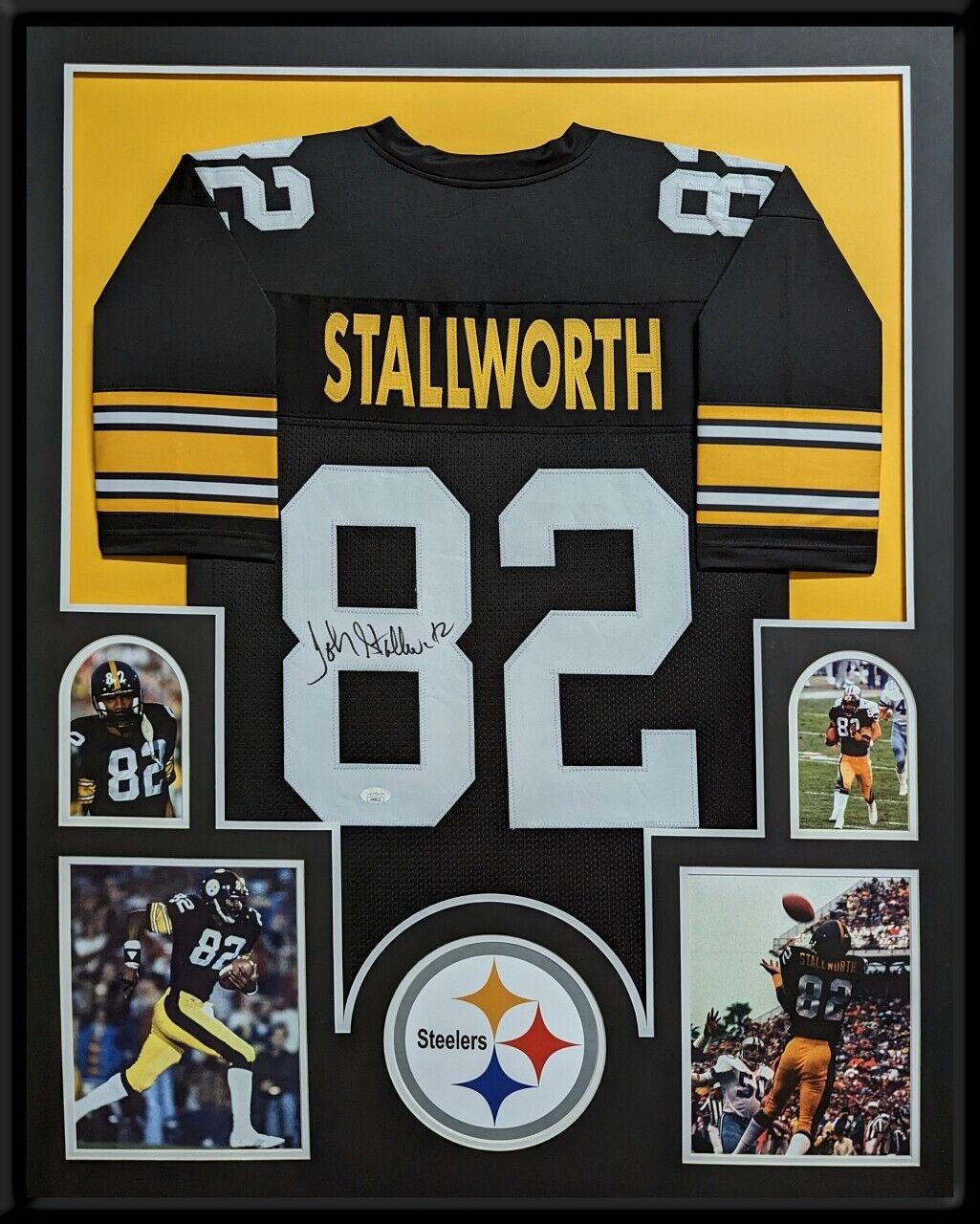 MVP Authentics Framed Pittsburgh Steelers John Stallworth Autographed Signed Jersey Jsa Coa 719.10 sports jersey framing , jersey framing