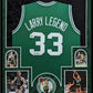 Suede Framed Boston Celtics Larry Bird Autographed Signed Jersey Larry Bird Holo