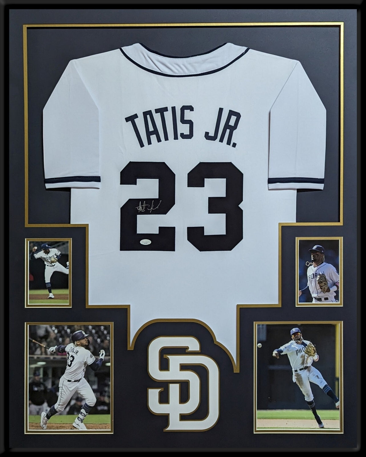 Framed Fernando Tatis Jr Autographed Signed San Diego Padres Jersey Jsa Coa