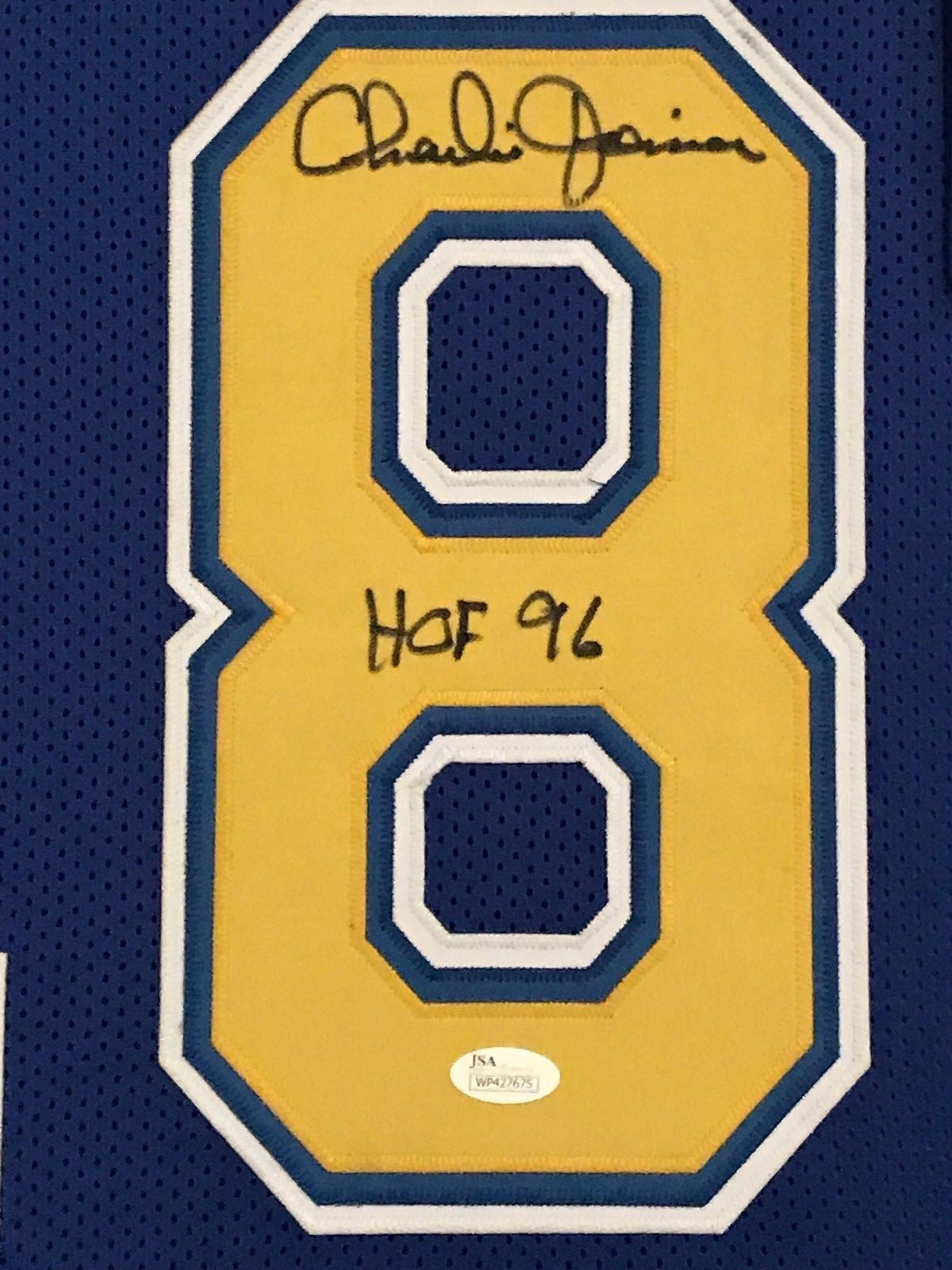 Framed Charlie Joiner Autographed Signed Insc San Diego Chargers Jersey Jsa Coa