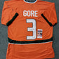 Miami Hurricanes Frank Gore Autographed Signed Jersey Jsa  Coa