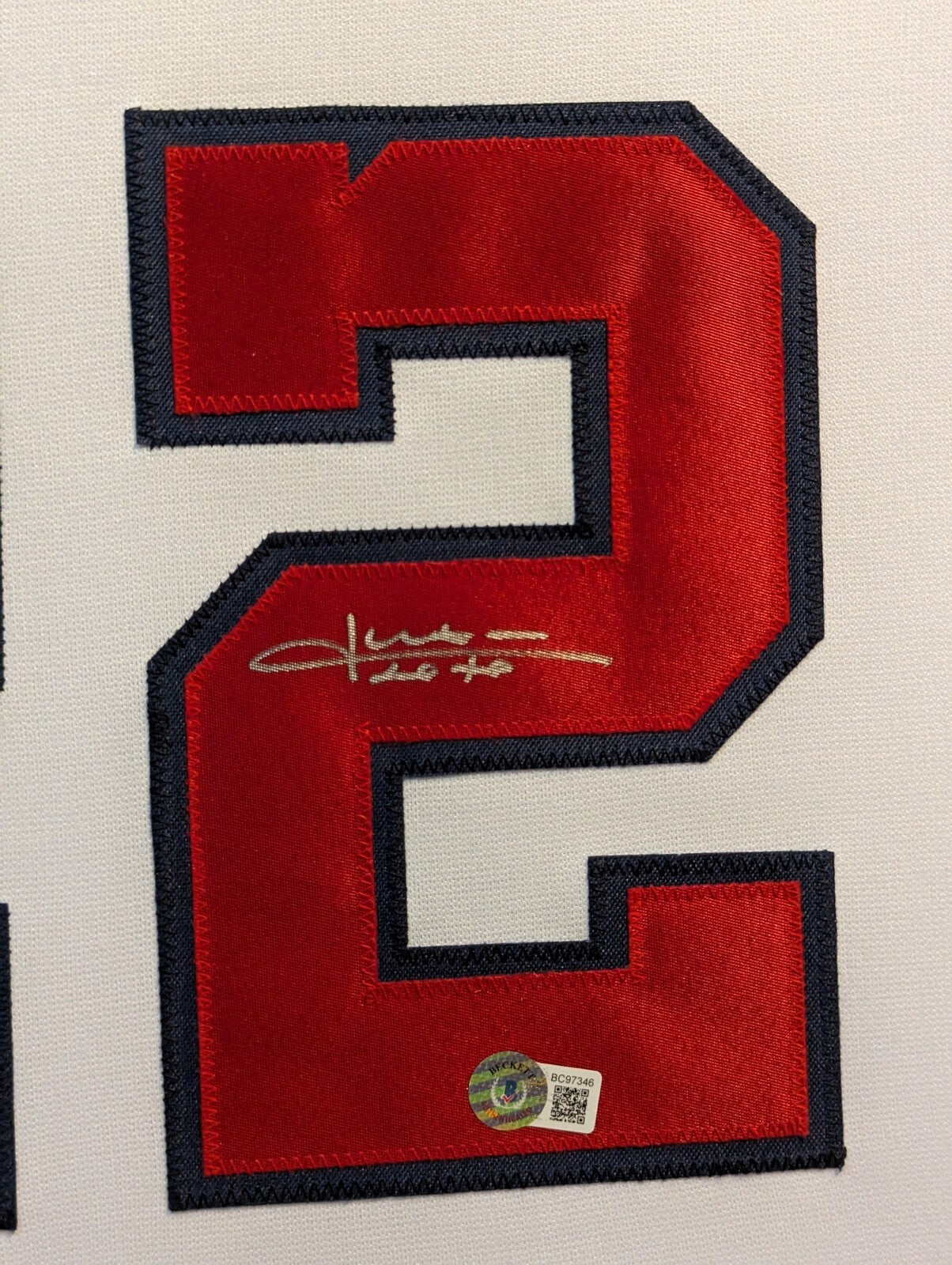 Framed Washington Nationals Juan Soto Autographed Signed Jersey Beckett Hologram
