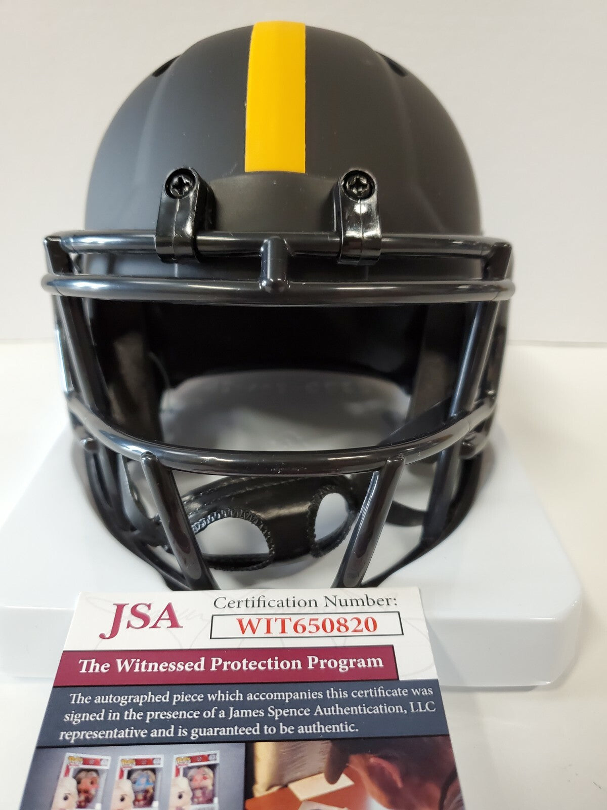 Pittsburgh Steelers Dan Kreider Autographed Signed Eclipse Mini Helmet Jsa Coa