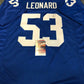 Indianapolis Colts Darius Leonard Autographed Signed Jersey Jsa Coa