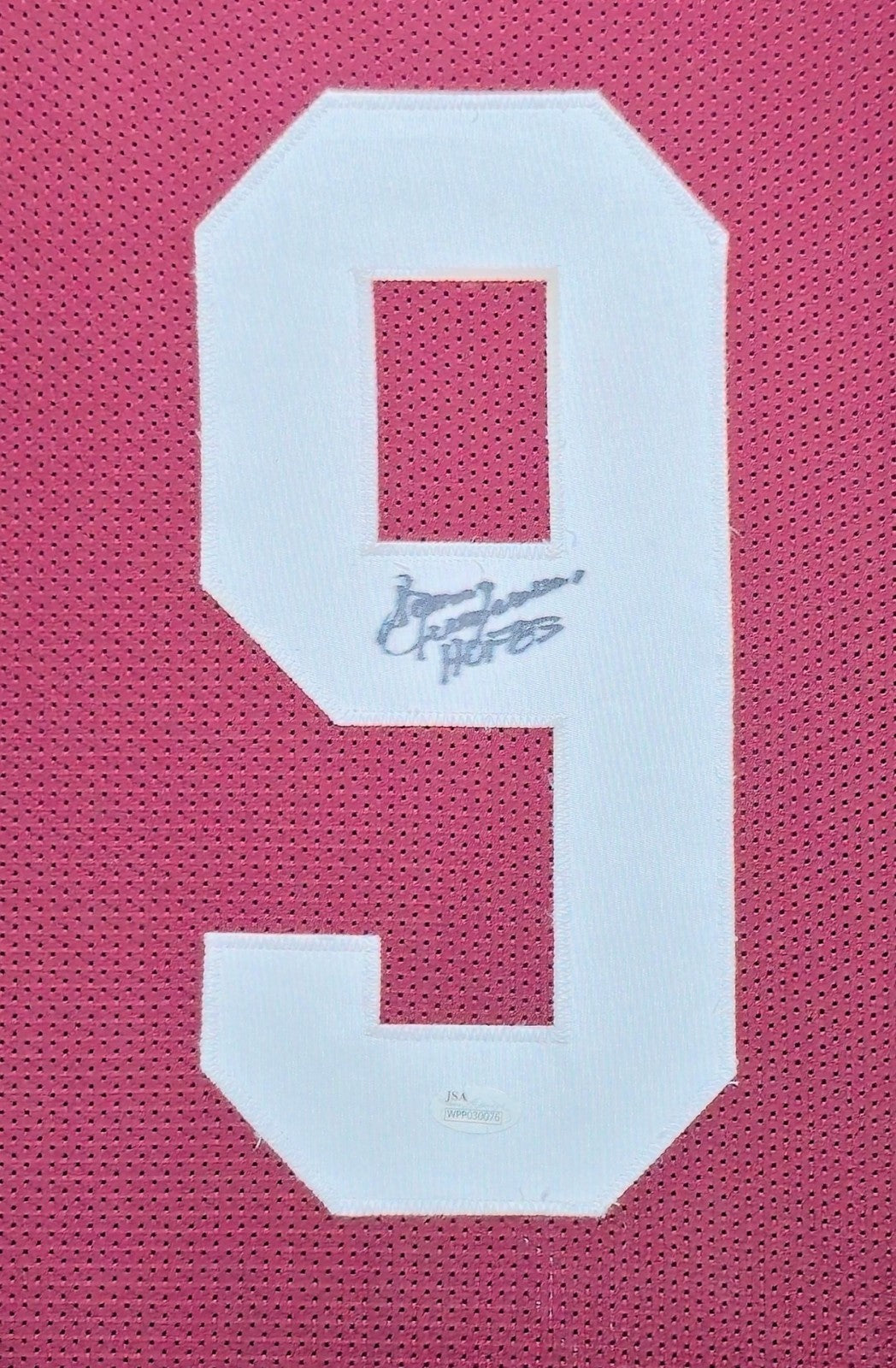 Framed Washington Football Sonny Jurgensen Autographed Signed Jersey Jsa Coa