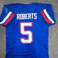 Smu Mustangs Elijah Roberts Autographed Signed Jersey Beckett Holo