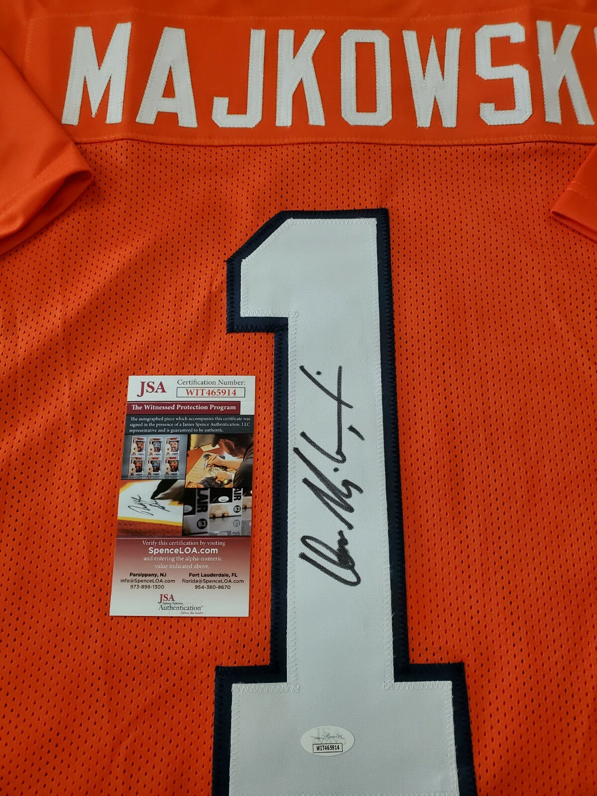 Virginia Cavaliers Don Majkowski Signed Autographed Jersey Jsa Coa